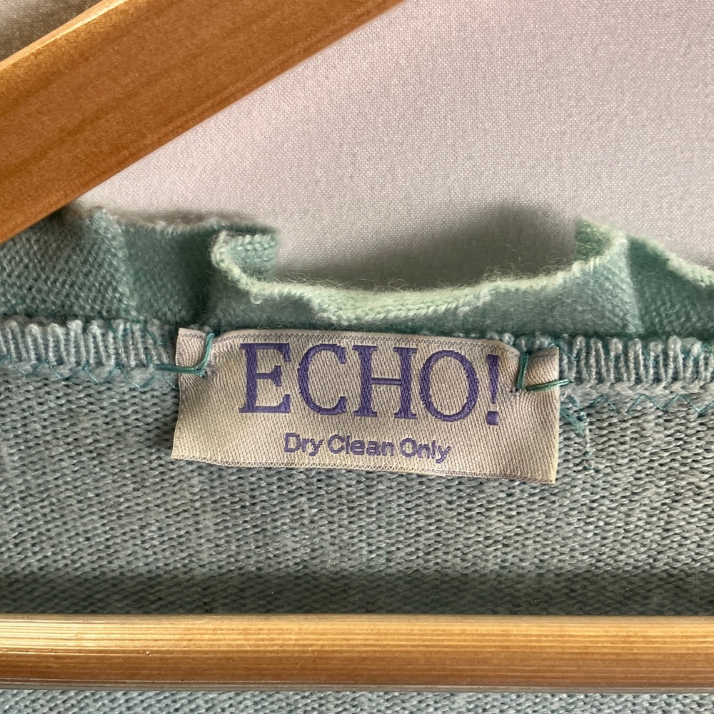 Echo Mint Green Patterned Cardigan - image 4